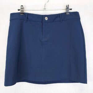 Columbia Skort Womens 6 Blue Pockets Button Zip Outdoor Activewear Sporty Preppy